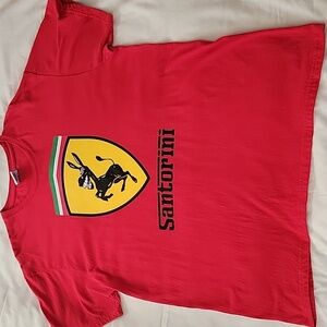 Santorini Red Graphic T-Shirt